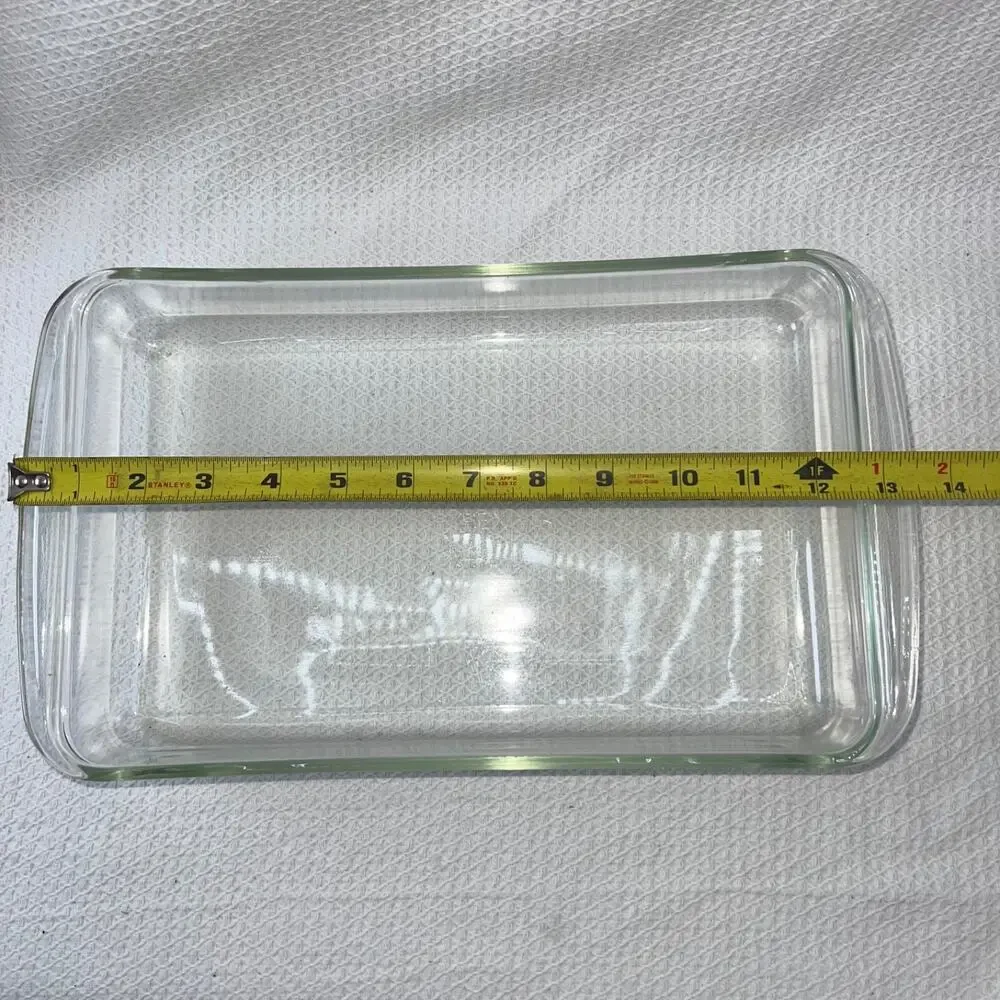 Vtg PYREX #233-S Clear Fluted Glass 13x9x2 3Qt Casserole/Baking Dish Lasagna Pan